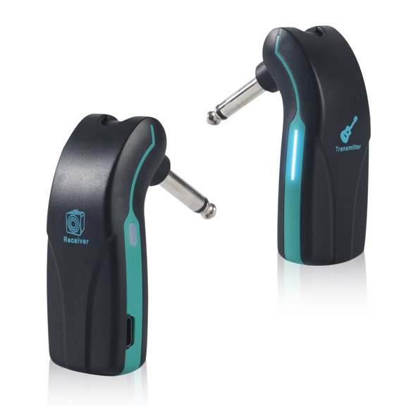 2.4GHz Wireless Guitar System, Rechargeable Transmitter Receiver, 100FT 220 Rotatable Plug & Play