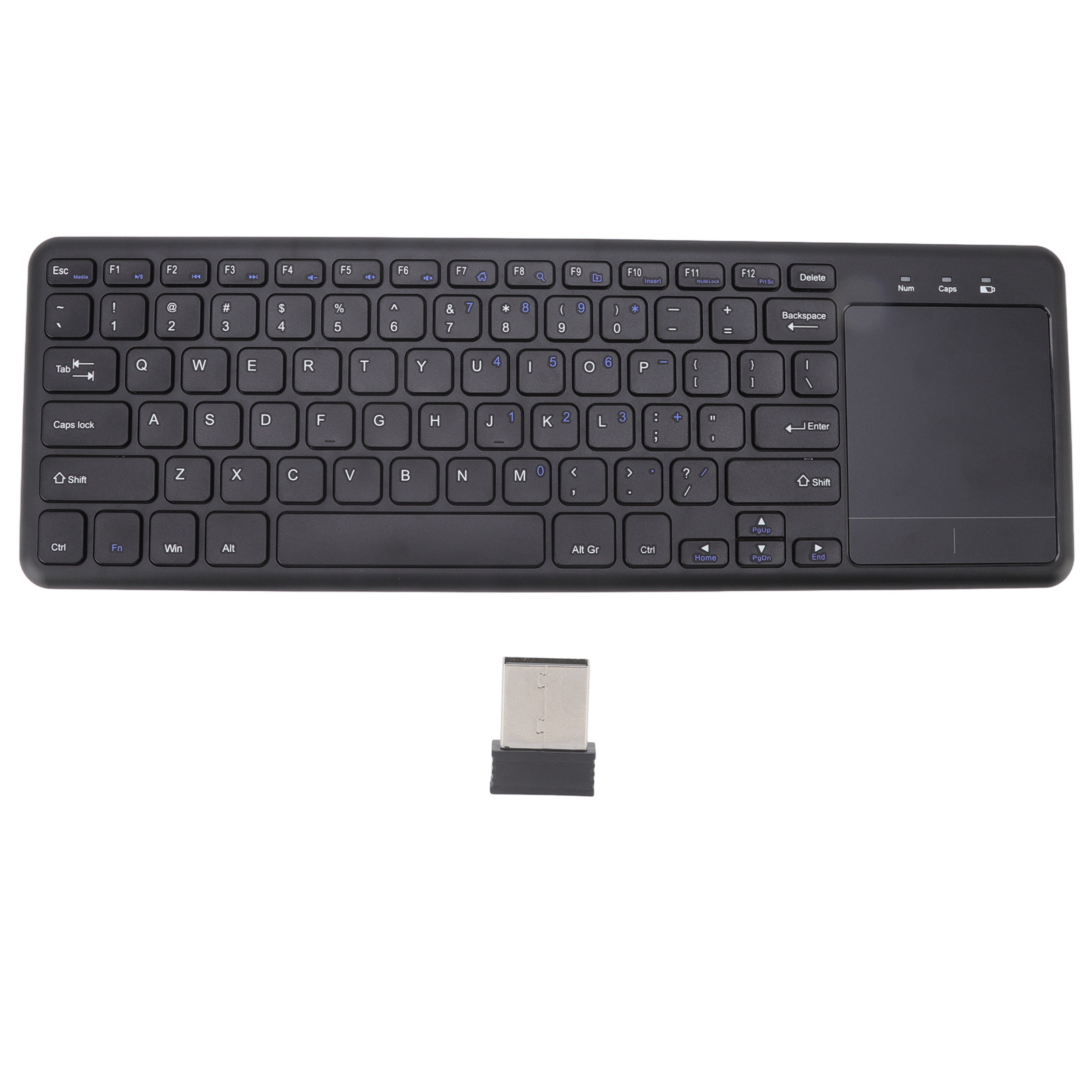 2.4GHz Wireless Keyboard Touchpad Support Gesture Function 78 Keys Fade