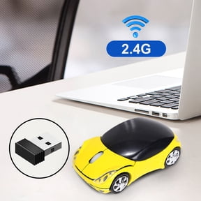 2.4GHz Wireless Mouse - 1200DPI Car-Shaped Optical USB Mouse for PC/Laptop/Tablet | 10M Range, 3-Button Designs, Plug & Play (3.94x2.17in)