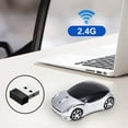 thumbnail image 1 of 2.4GHz Wireless Mouse - 1200DPI Car-Shaped Optical USB Mouse for PC/Laptop/Tablet | 10M Range, 3-Button Designs, Plug & Play (3.94x2.17in)​​, 1 of 8