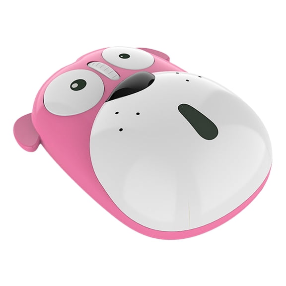 2.4GHz Wireless Mouse Cute Animal Dog Shape Cordless Mouse Rechargeable Optical Mice Cartoon Puppy Computer Mouse 3 Buttons for Laptop Desktop PC