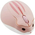 thumbnail image 1 of 2.4GHz Wireless Mouse Cute Hamster Shape Less Noice Portable Mobile Optical 1200DPI USB Mice Cordless for PC Laptop Computer Notebook MacBook Gaming Kids Girl Men Women Adults Gift (Pink), 1 of 4