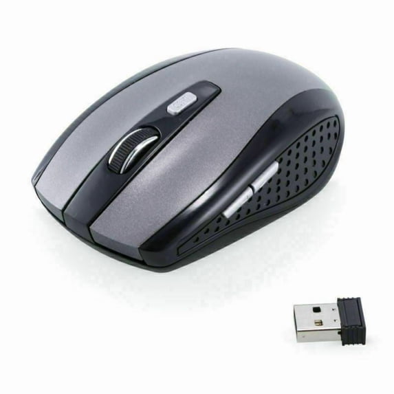 2.4GHz Wireless Optical Mouse Mice & USB Receiver For PC Laptop ...