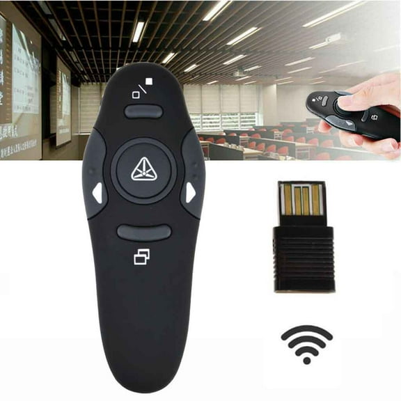 2.4GHz Wireless Presenter USB Remote Control Presentation Mouse Laser Pen