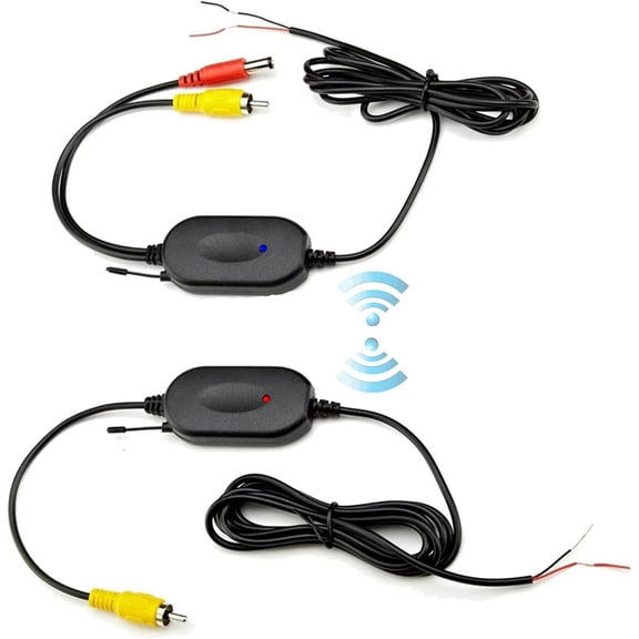 2.4GHz Wireless Reversing Camera Transmitter and Receiver Module, 12V, Wireless Video Transmission Kit for Car Rear View Camera Parking System Rawiri