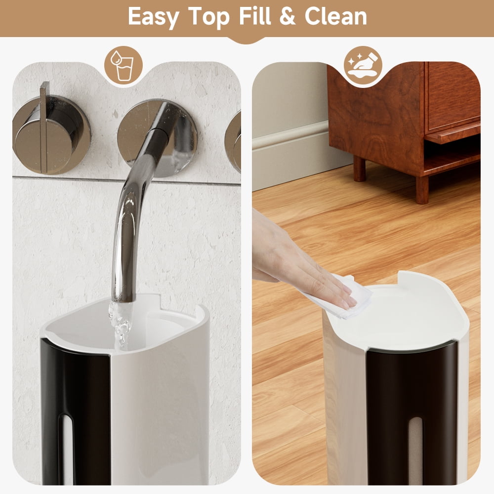 2.4Gal Quiet Ultrasonic Humidifier with Purification & UV Light for Large Rooms, Pets and Babies