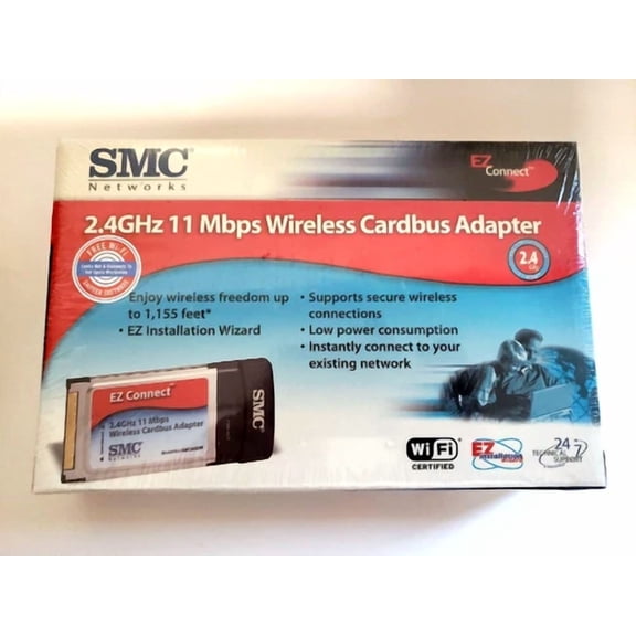 2.4Ghz 11 Mbps Wireless Cardbus Adapter Smc Networks