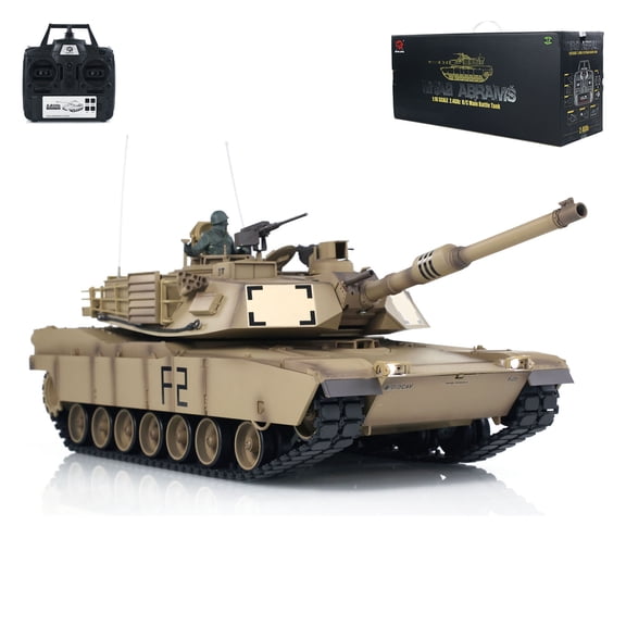 2.4Ghz Henglong 1/16 Scale 7.0 Plastic Ver M1A2 Abrams RTR RC Tank 3918 Model