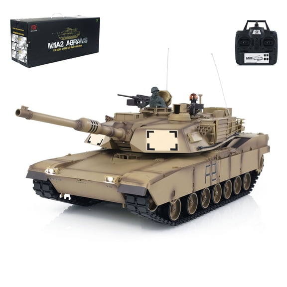 2.4Ghz Henglong 1/16 Scale TK7.0 Plastic Ver M1A2 Abrams BB IR RTR RC Tank 3918 Model