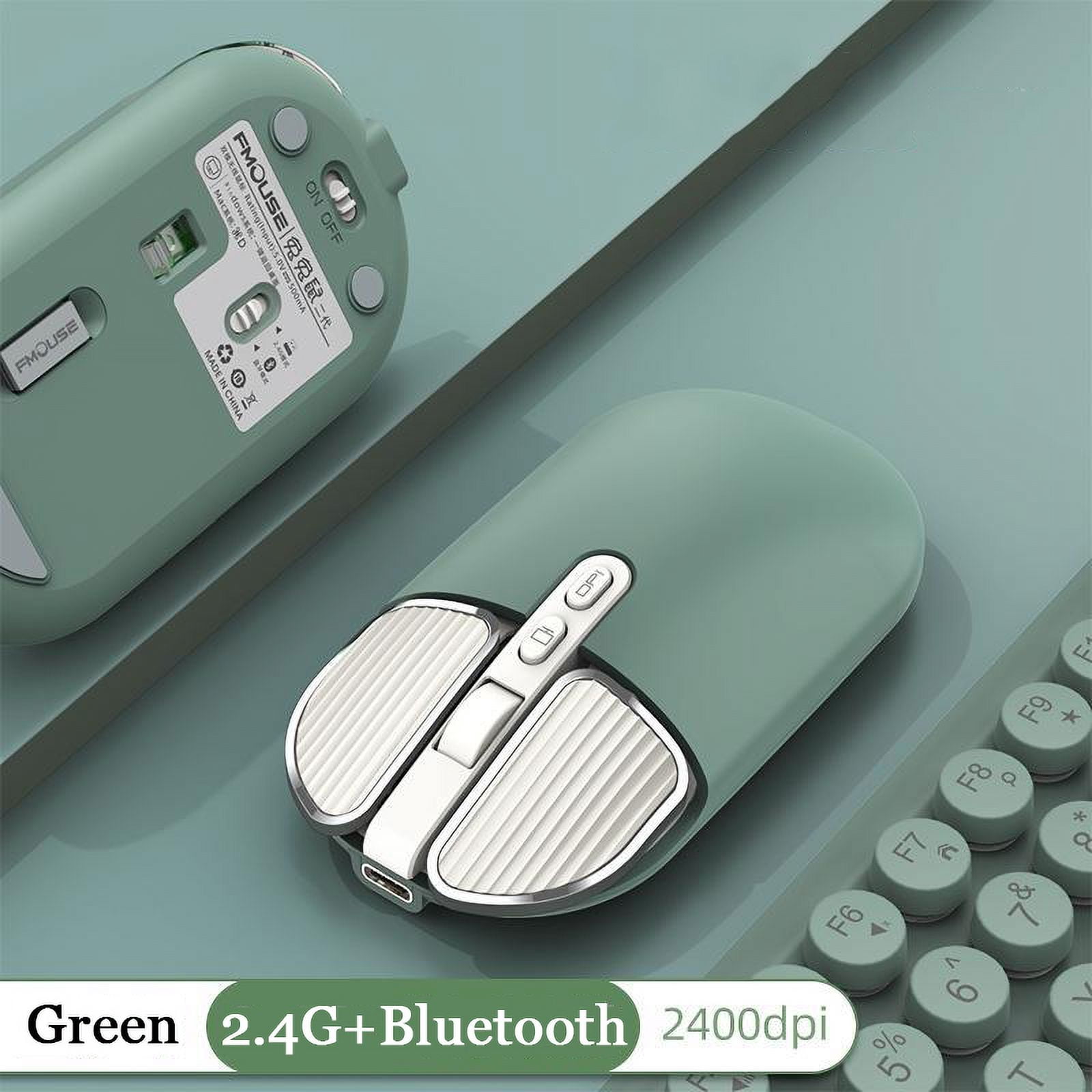 2.4Ghz Wireless Bluetooth Mouse Dual Mode USB Optical Mice Rechargeable Gaming Silent Mouse For Xiaomi PC Laptop Computer Office