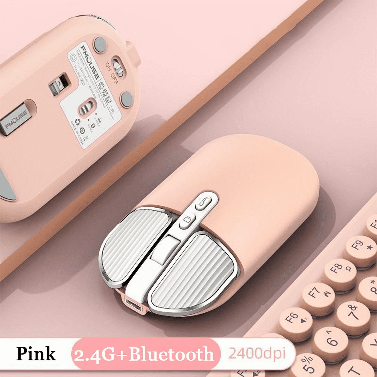 2.4Ghz Wireless Bluetooth Mouse Dual Mode USB Optical Mice Rechargeable Gaming Silent Mouse For Xiaomi PC Laptop Computer Office