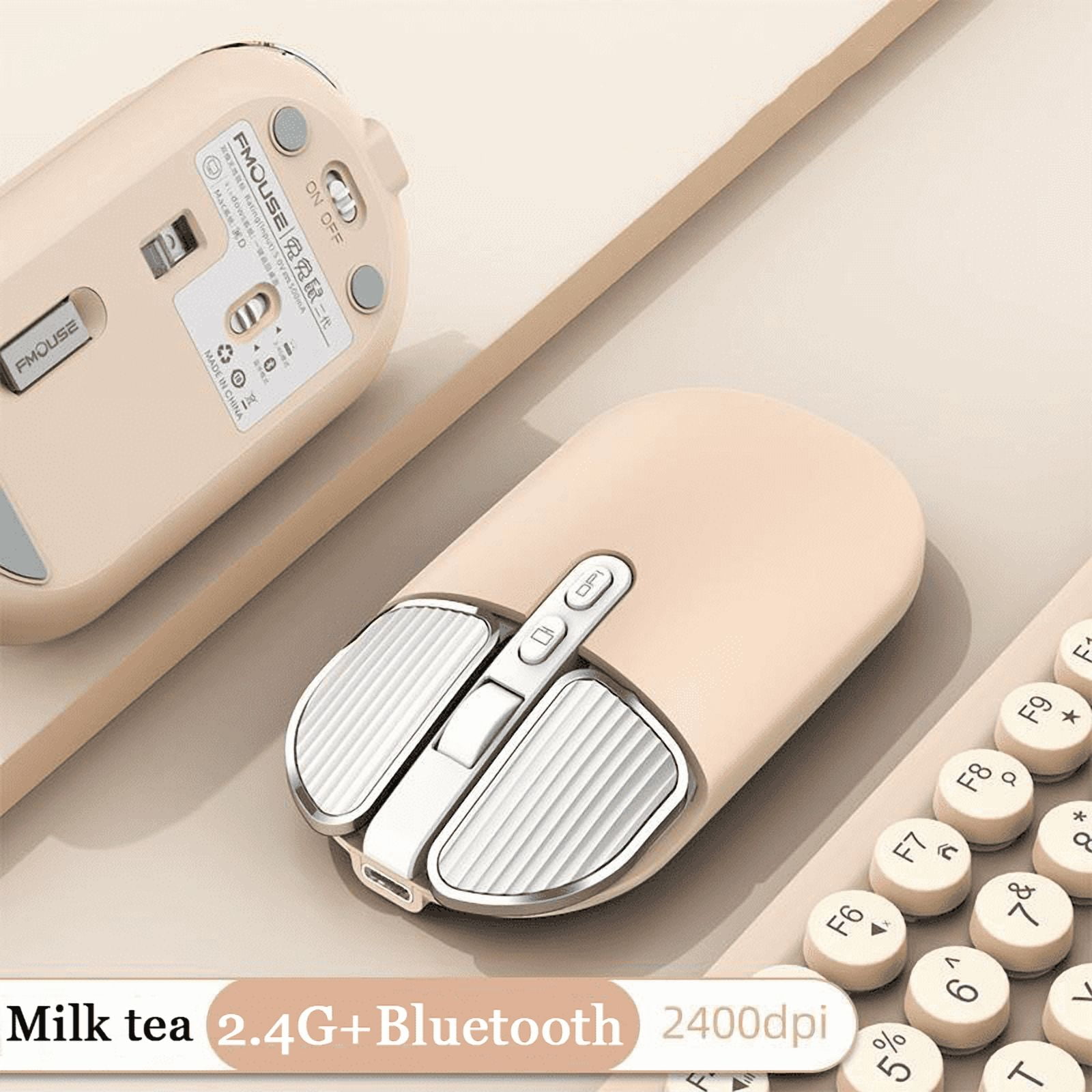 2.4Ghz Wireless Bluetooth Mouse Dual Mode USB Optical Mice Rechargeable Gaming Silent Mouse For Xiaomi PC Laptop Computer Office