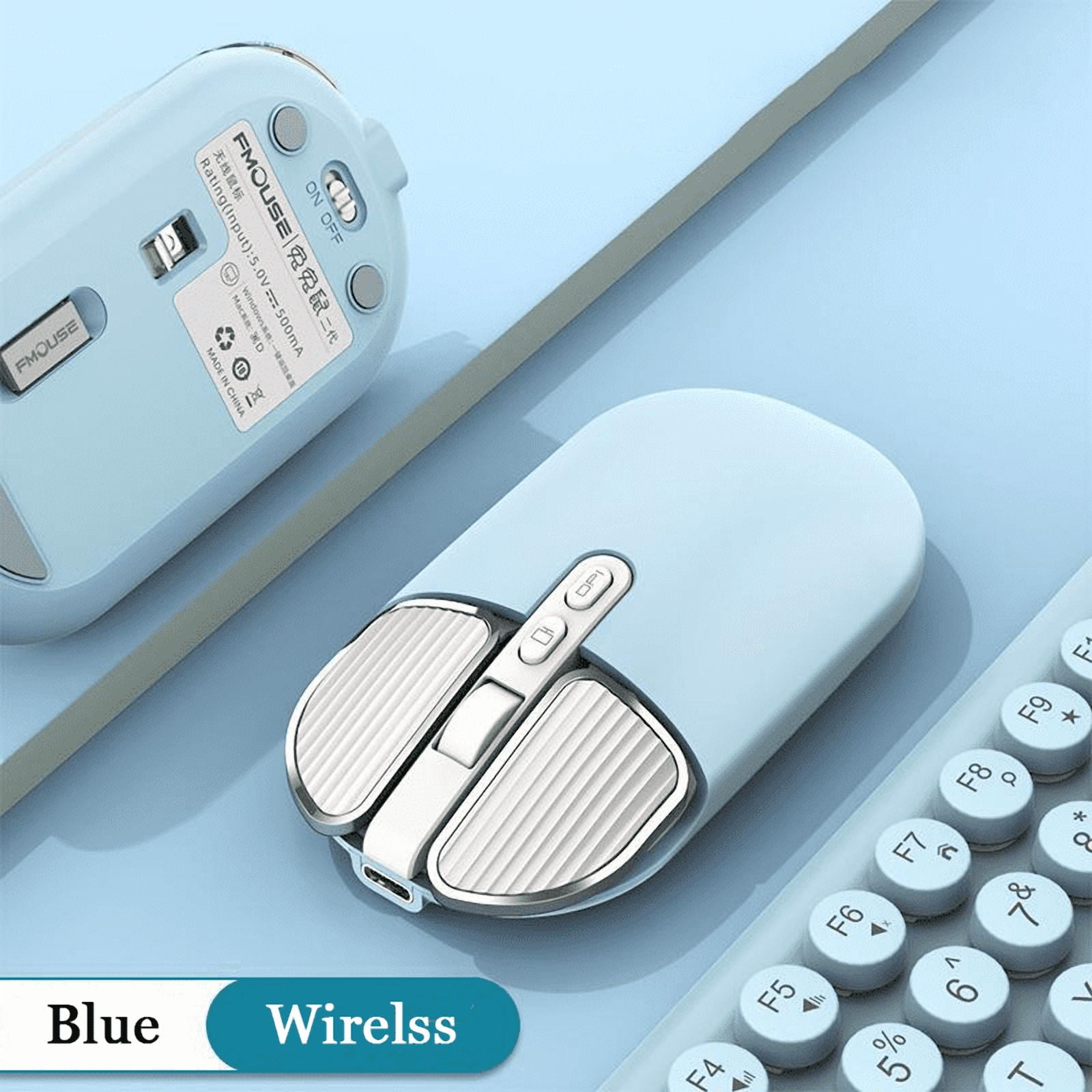 2.4Ghz Wireless Bluetooth Mouse Dual Mode USB Optical Mice Rechargeable Gaming Silent Mouse For Xiaomi PC Laptop Computer Office
