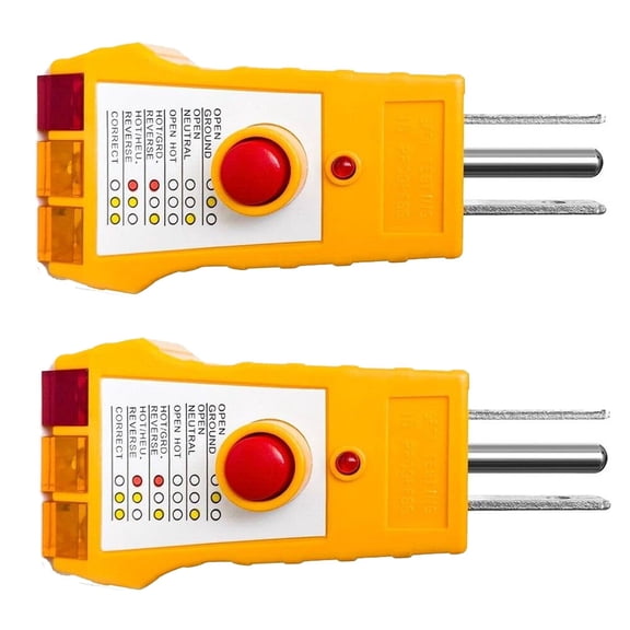 2/4PC Outlet Tester For Grounding Products For GFCI Electrical AC 110V-120V HOT
