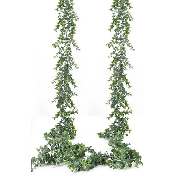 2/4PCS Artificial Eucalyptus Garlands Greenery Garland Fake Vines Faux Hanging Plants for Wedding Table Backdrop Arch Wall Party Home Décor
