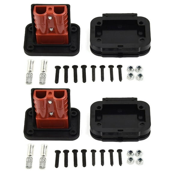 2/4PCS For Anderson Plug 50A Connector Flush Mount Bracket Panel Cover Replace USA