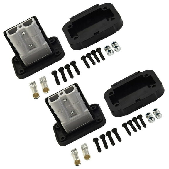 2/4PCS For Anderson Plug 50A Connector Flush Mount Bracket Panel Cover Replace