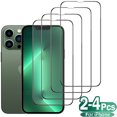 24PCS Full Cover Protective Glass for iPhone 11 12 13 Pro XR X XS Max
