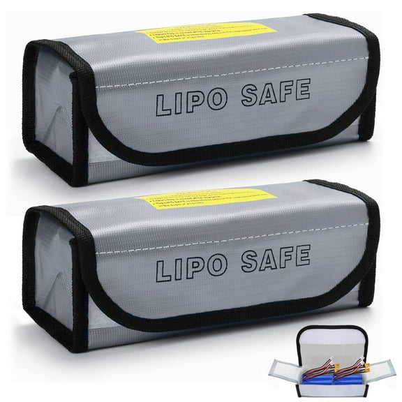 2/4PCS Lipo Safe Ebike Battery Fireproof Charging Bag Explosionproof Lipo Battery Bag Large Capacity for Storage Charging