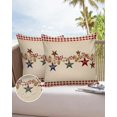 2/4PCS Outdoor Waterproof Pillowcase American Country Style Retro Red