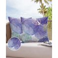 2/4PCS Outdoor Waterproof Pillowcase Watercolor Flower Purple