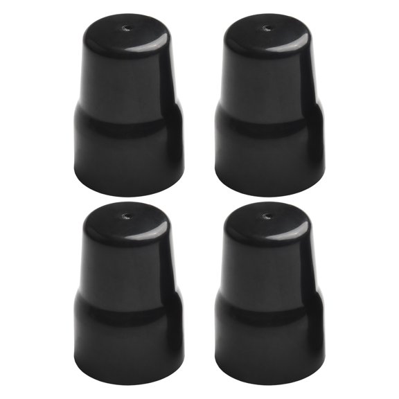 2/4PCS Radiator Valve Cap Replacement Black Plastic Radiator Cap Easy Push-Fit Replacement Valve Cover Pneumatic Accessories