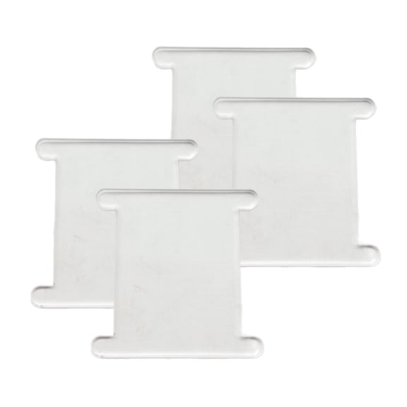 2/4Pcs Clear Acrylic Thread Bobbins Acrylic Thread Winder Acrylic Thread Spool Embroidery Thread Organiser Plates
