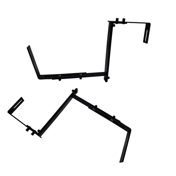 2/4Pcs Flower Box Brackets Adjustable Wall Planter Hook Plant Brackets Window Planter Hangers for Garden Fence