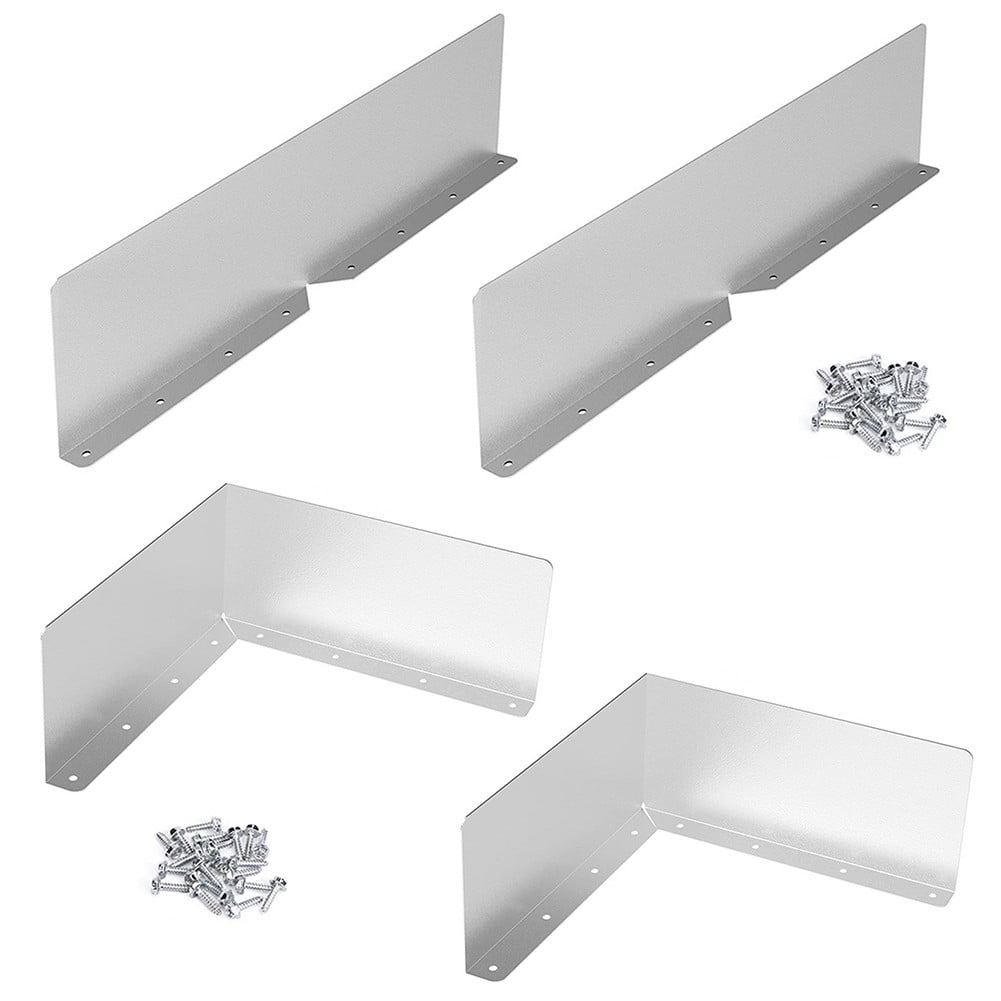 2/4Pcs Gutter Valley Splash Guards Rain Gutter Valley Roofing Gutter