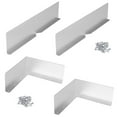 2/4Pcs Gutter Valley Splash Guards Rain Gutter Valley Roofing Gutter