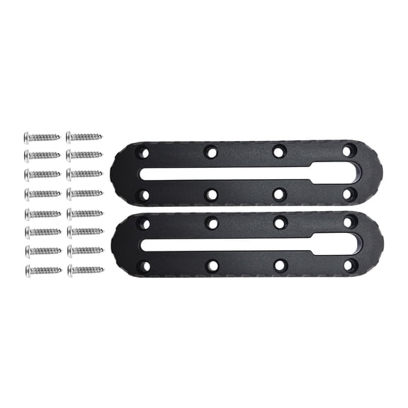 2/4Pcs Low Profile Track Kayak Slide Track Rails Bracket for Fishing Rod Holder Mount Base