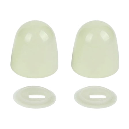 2/4Pcs Luminously Decorative Cover Toilet Bowl Push-on Bolt Screw Caps