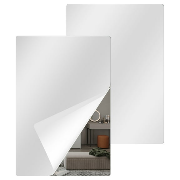 2/4Pcs Magnetic Locker Mirror Acrylic Magnetic Mirror Versatile Magnetic Mirror Highly Transparent Easy to Clean and Maintain Magnetic Mirror for Schools