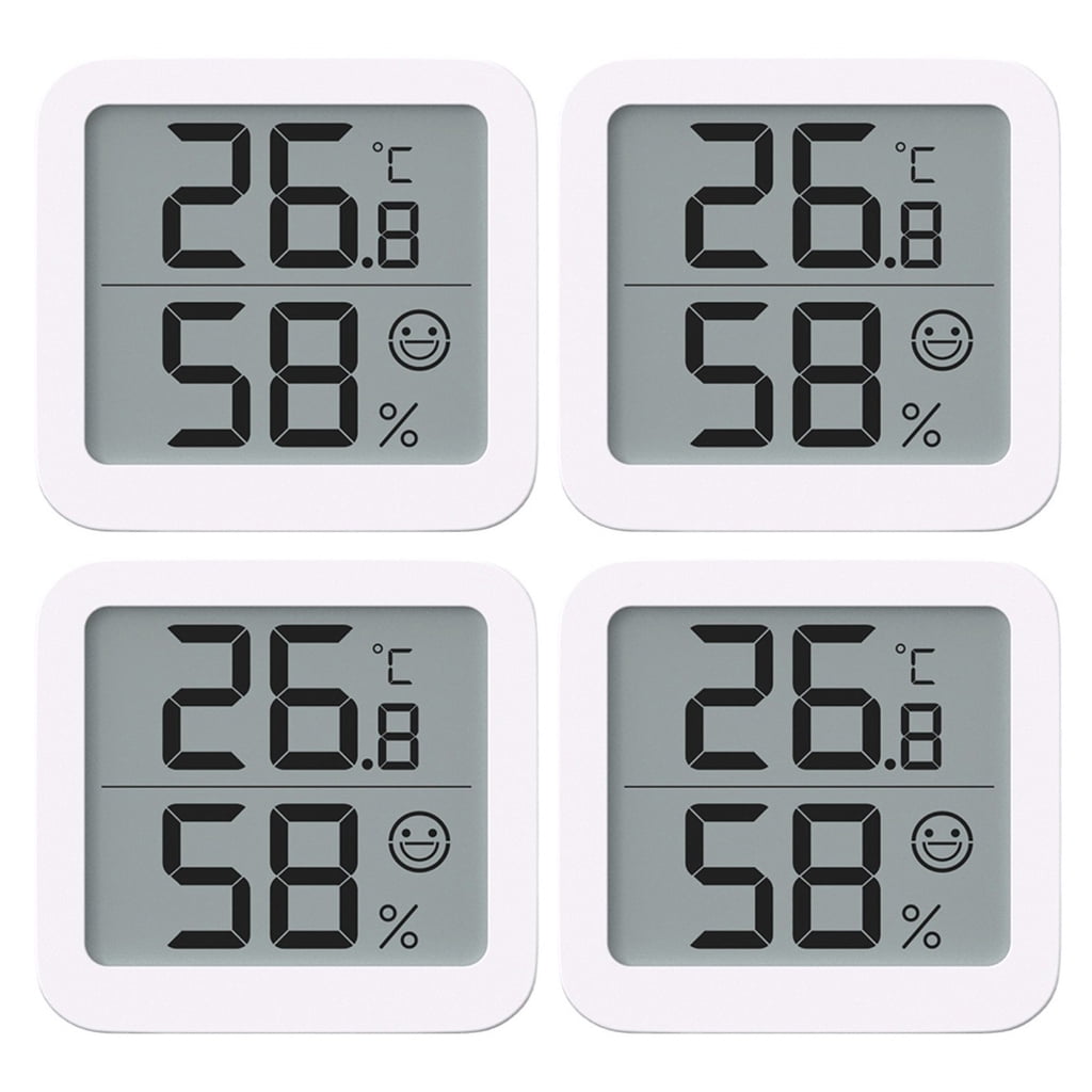 2/4Pcs Mini Thermometers Hygrometer for Monitoring House Environment Conditions