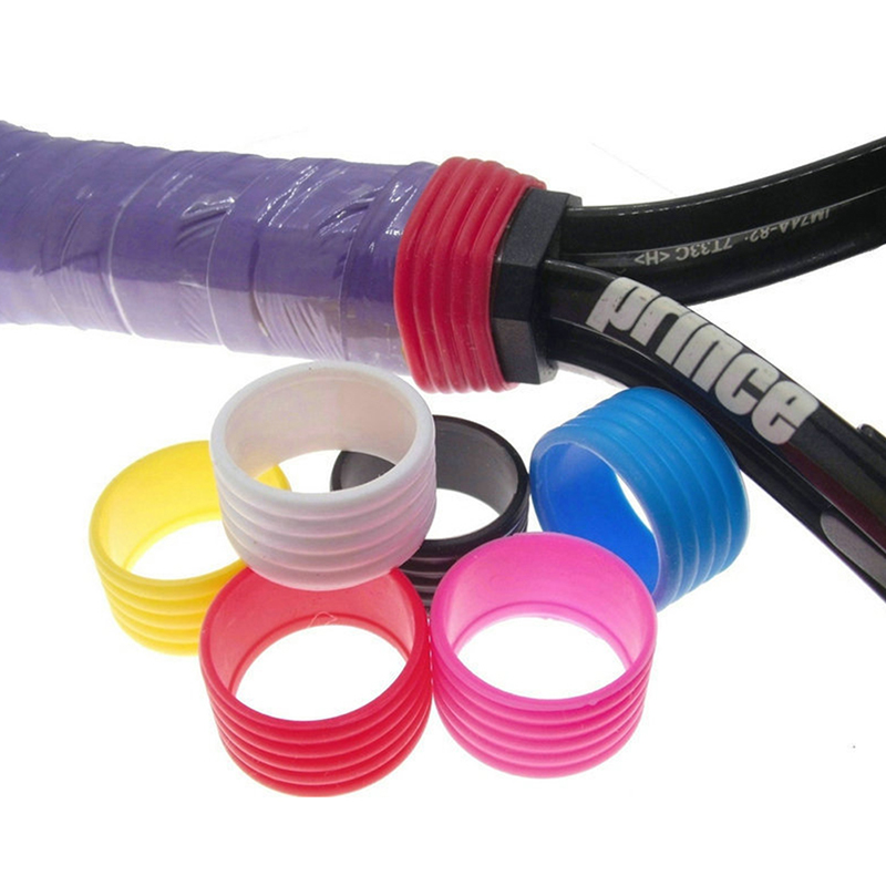 2/4Pcs Rubber Tennis Racket Grip Sealing Ring Fixed Tennis Racket