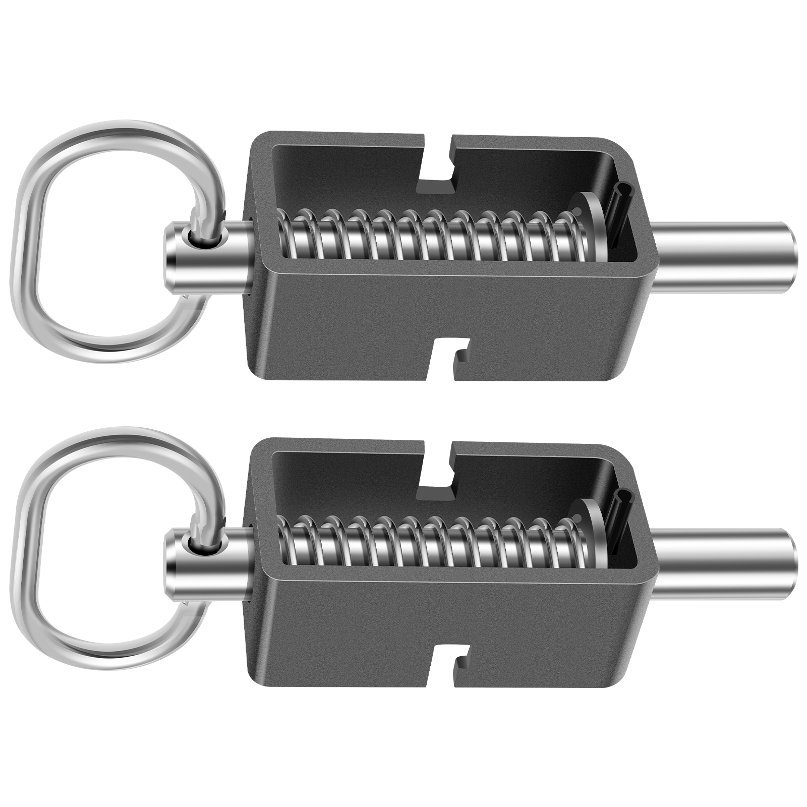 2/4Pcs Spring Latch Assembly 5/8 Inch Heavy Steel Weld On Trailer Gate