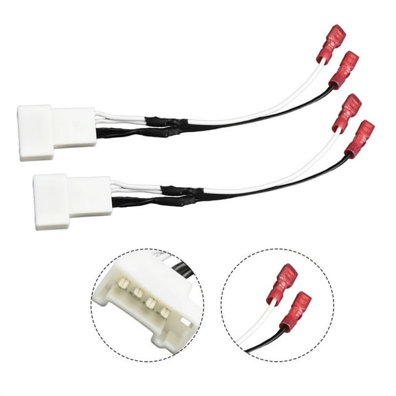 2 4Pins Wire Harness Adapter For Toyota Tacoma Subaru Install Component Speaker