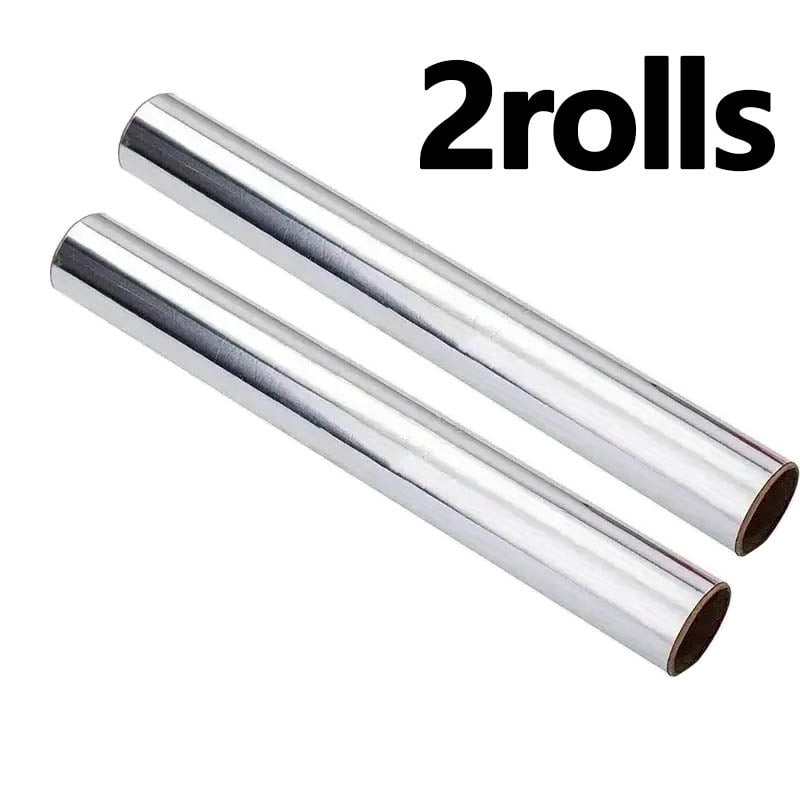 2/4Rolls Disposable Tin Foil Roll Tin Foil Paper Roll Oil Resistant Barbecue Air Fryer Kitchen Family Gatherings Baking Tool