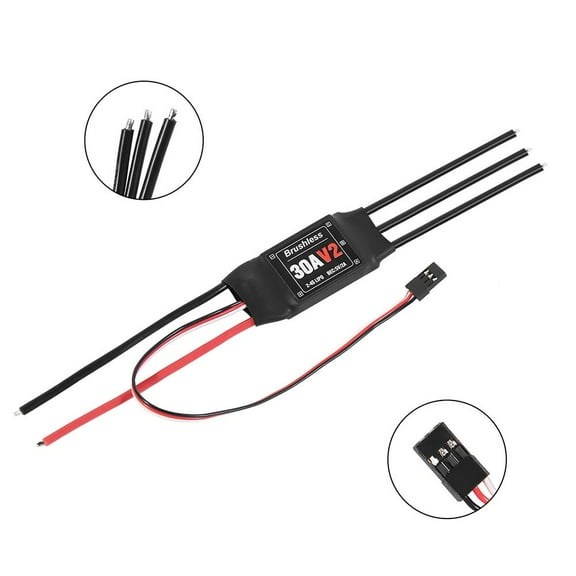 2-4S Brushless 30A Esc With 5V2A Ubec: Smooth Throttle Control For Rc Quads