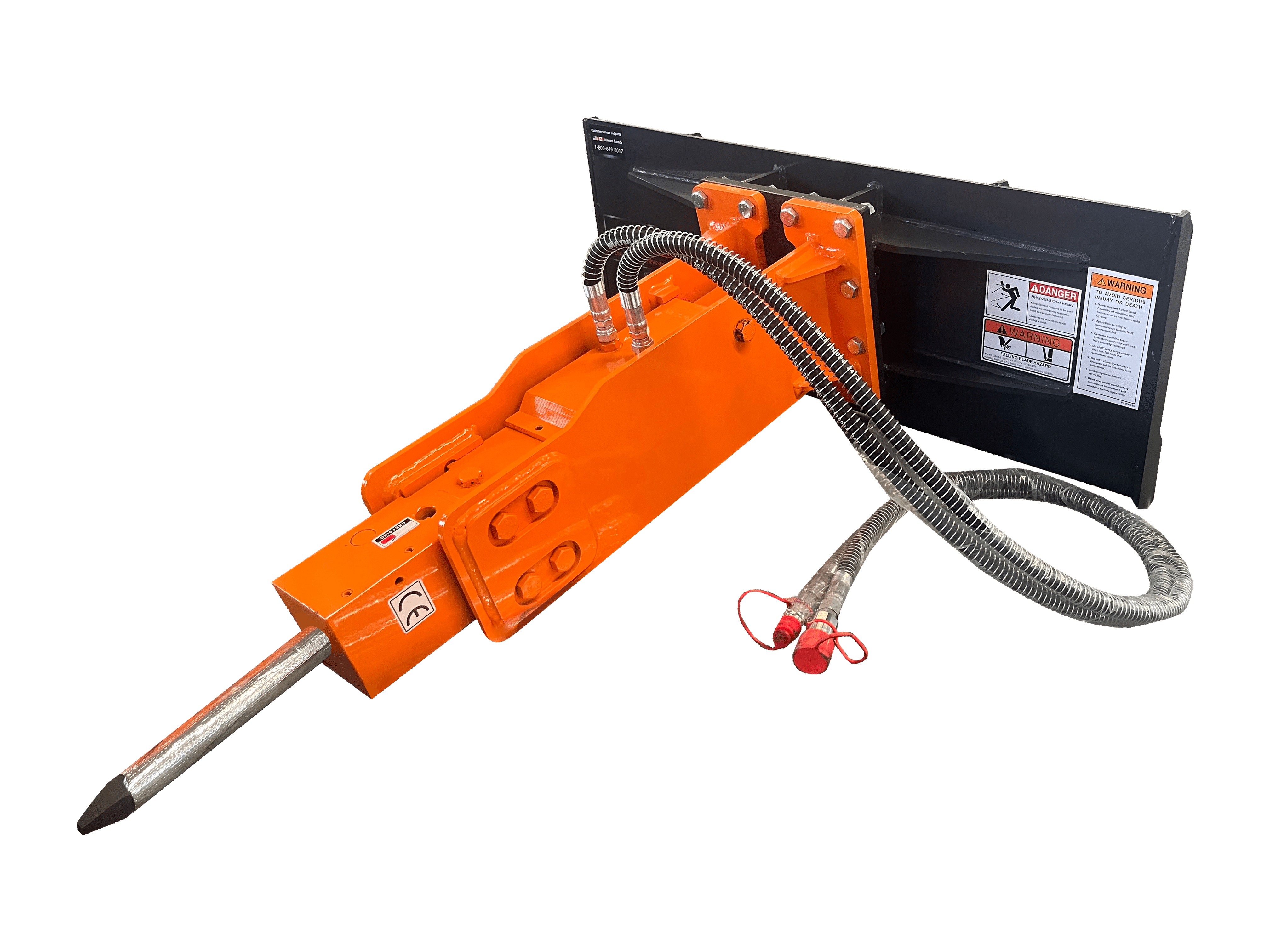 2-4T Hydraulic Concrete Breaker Hammer Skid Steer Chisel Drilling Tool