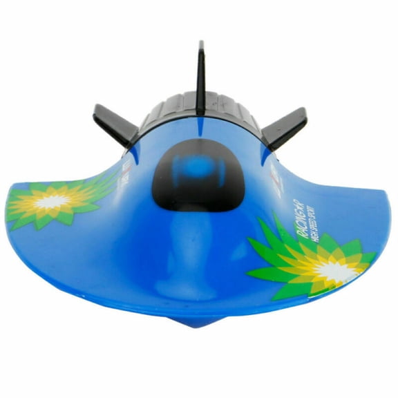 2.4V 80mAh Underwater Sightseeing Model Boat Toy Remote Control Submarine Devil Fish Sightseeing Boat Toys, Blue