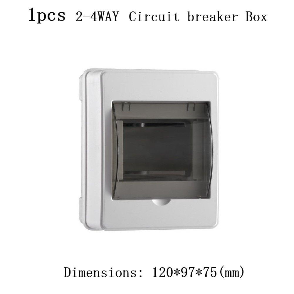 2-4Way Indoor Distribution Box Circuit Breaker Mcb Abs Junction Box