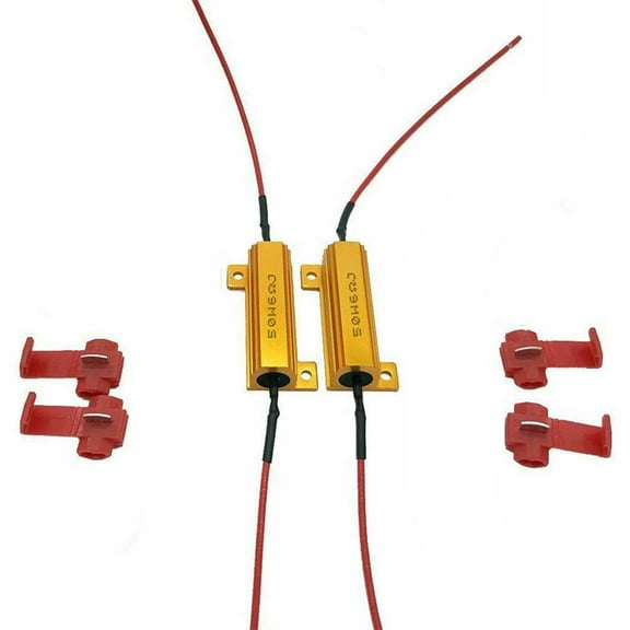 2/4X Load Resistor 50W 6RJ 6ohm LED Decoder FIX Hyper Flash Turn * Bli