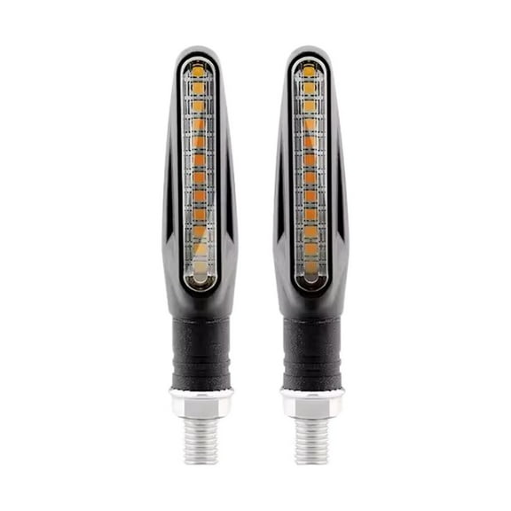 2/4X Motorcycle Led Turn Blinker Amber Universal NEW