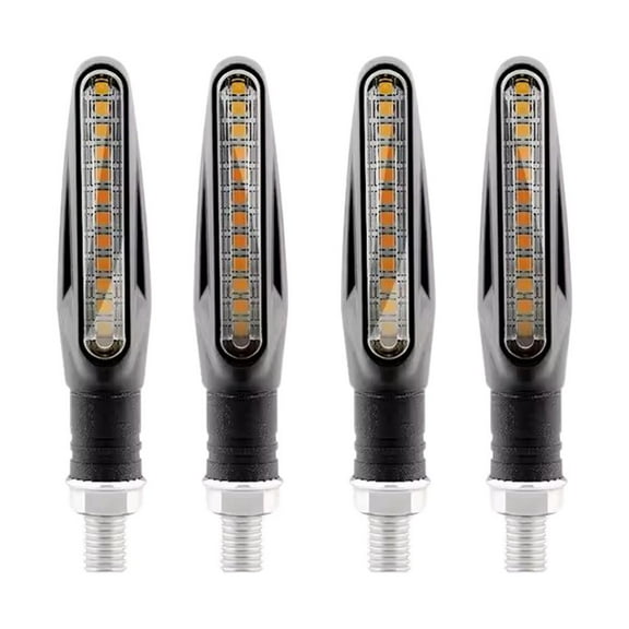 2/4X Motorcycle Led Turn Signal Indicator Blinker Amber Universal NEW U1R2