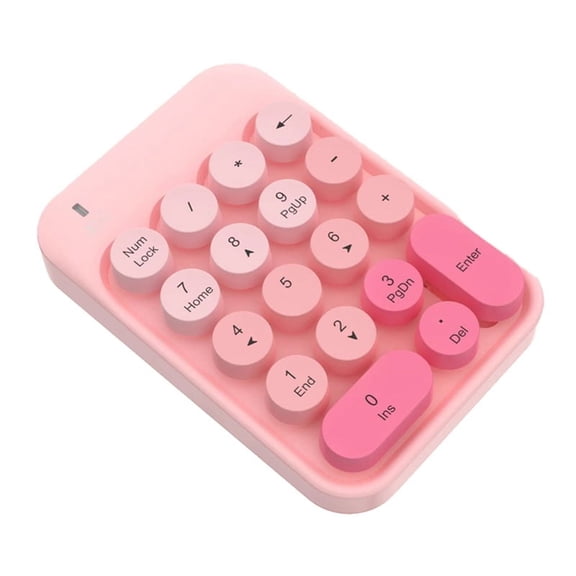 2.4g Wireless Numeric Keypad Cute Mixed Color Financial Special Nine-Key Password Carry It Easily,Pink Mixed Color !
