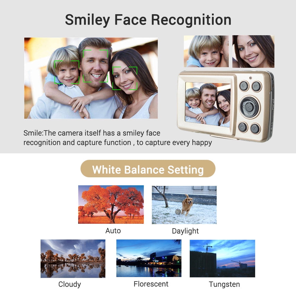 2.4in Digital Camera 1080P Video 16MP Photos 16X Zoom Camcorder