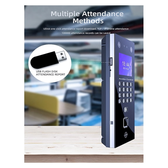 2.4inch USB Face Fecognition Door Access Control System Fingerprint Face Time Attendance Machine RFID Keypad Reader Palmprint - Efficient Management