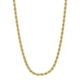 thumbnail image 1 of 2.4mm 14k Yellow Gold Plated Twisted Rope Chain Necklace, 24 inches, 1 of 7