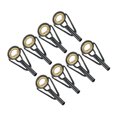 thumbnail image 1 of 2.4mm Stainless Steel Fishing Rod Tip Repair Kit Pole Ring Guide Replacement, Golden 8 Pack, 1 of 5